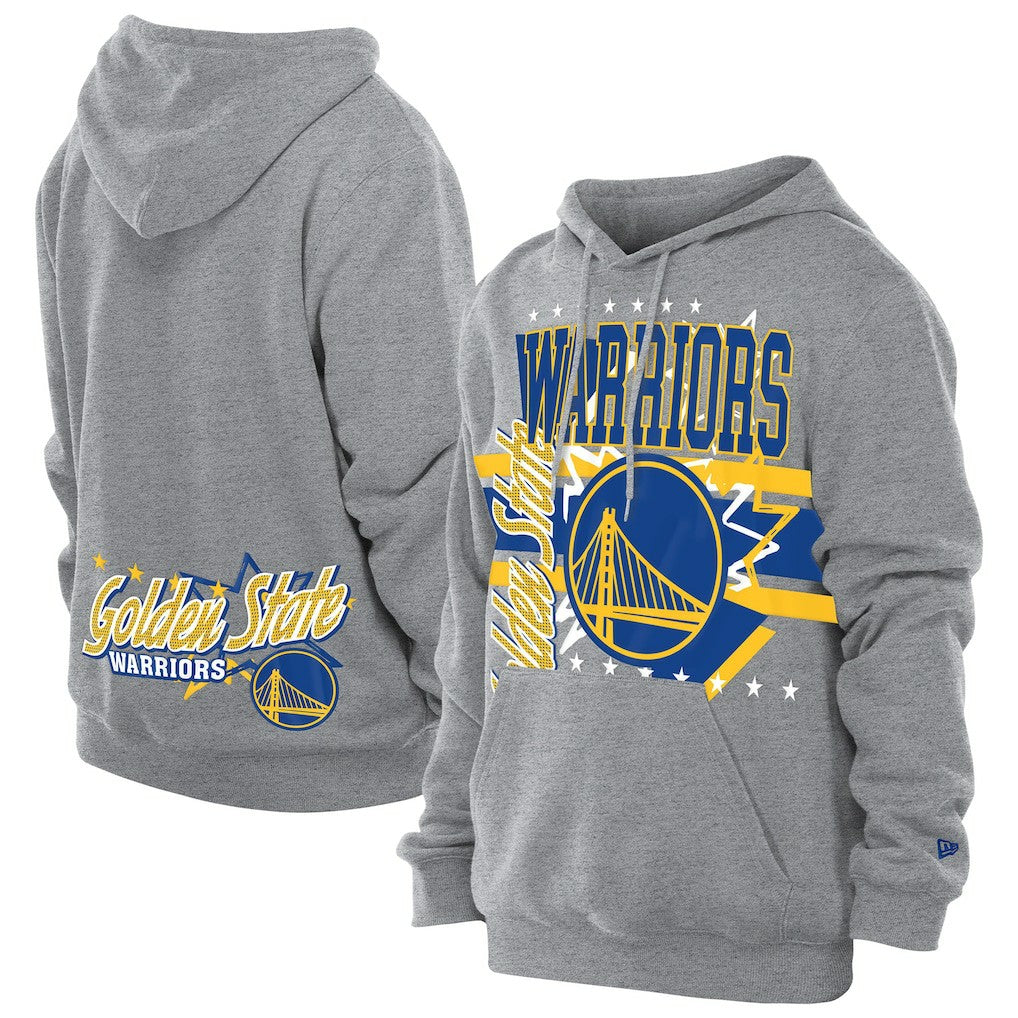 Golden State Warriors Injection Sport Classics Fleece Hoodie Heather Gray | New Era discount