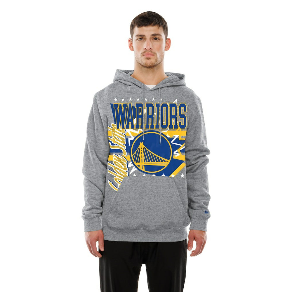 Golden State Warriors Injection Sport Classics Fleece Hoodie Heather Gray | New Era discount