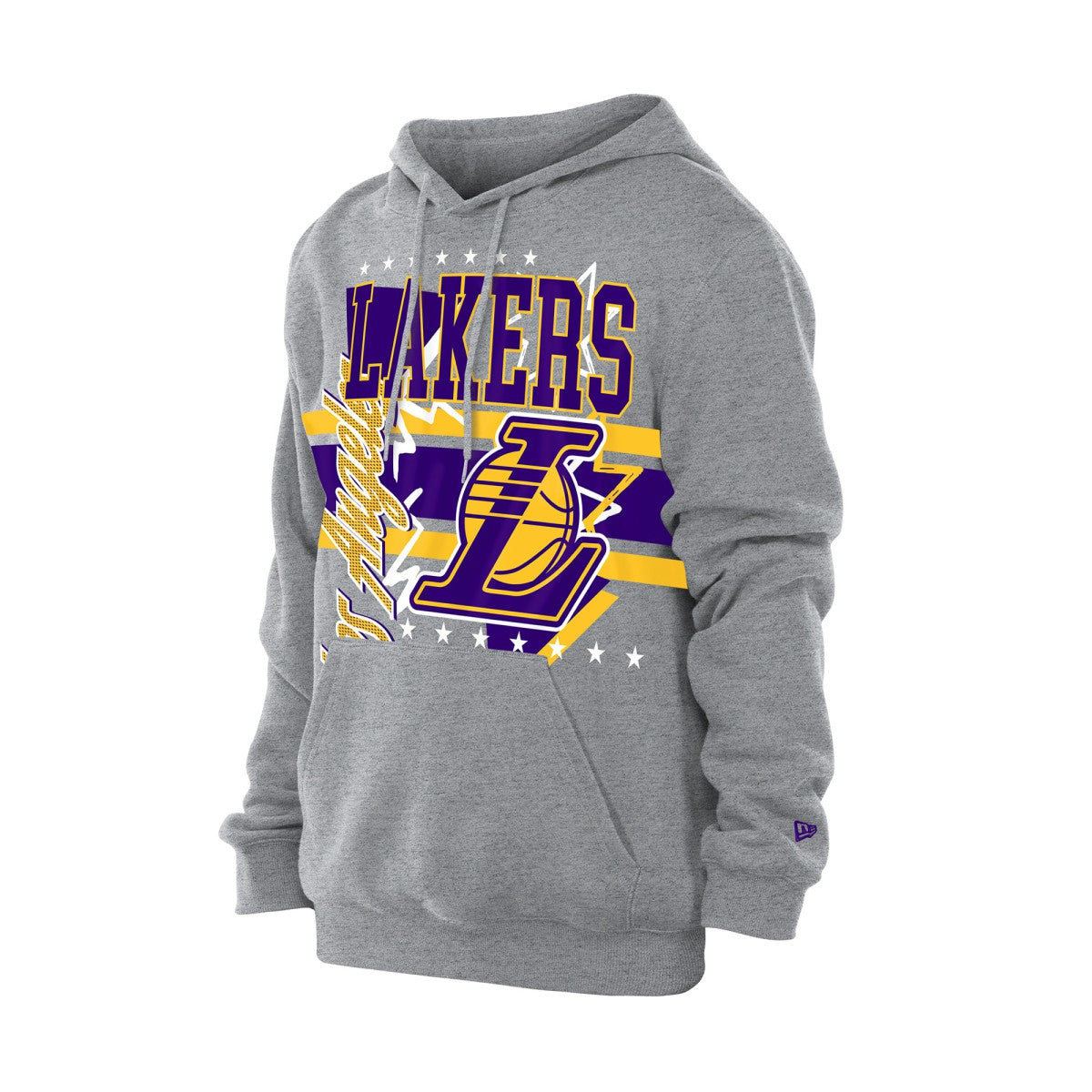 Los Angeles Lakers Injection Sport Classics Fleece Hoodie Heather Gray | New Era US