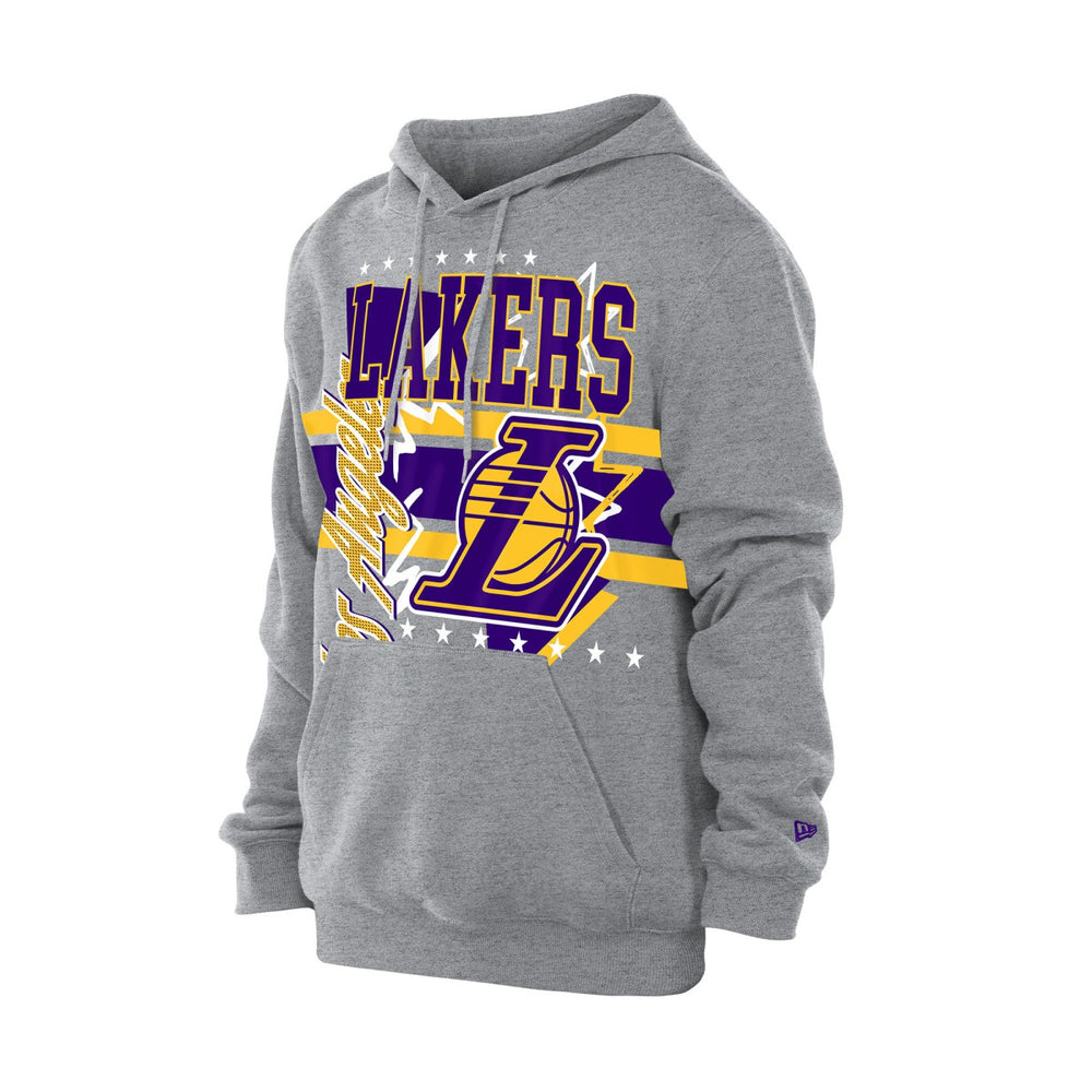 Los Angeles Lakers Injection Sport Classics Fleece Hoodie Heather Gray | New Era US