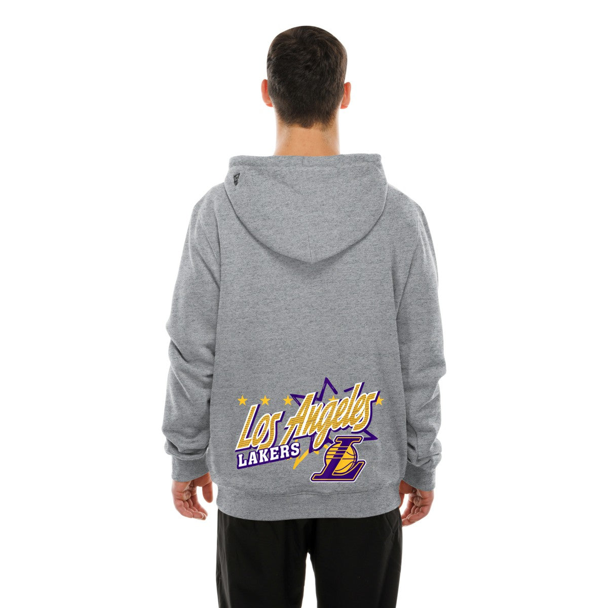 Los Angeles Lakers Injection Sport Classics Fleece Hoodie Heather Gray | New Era US