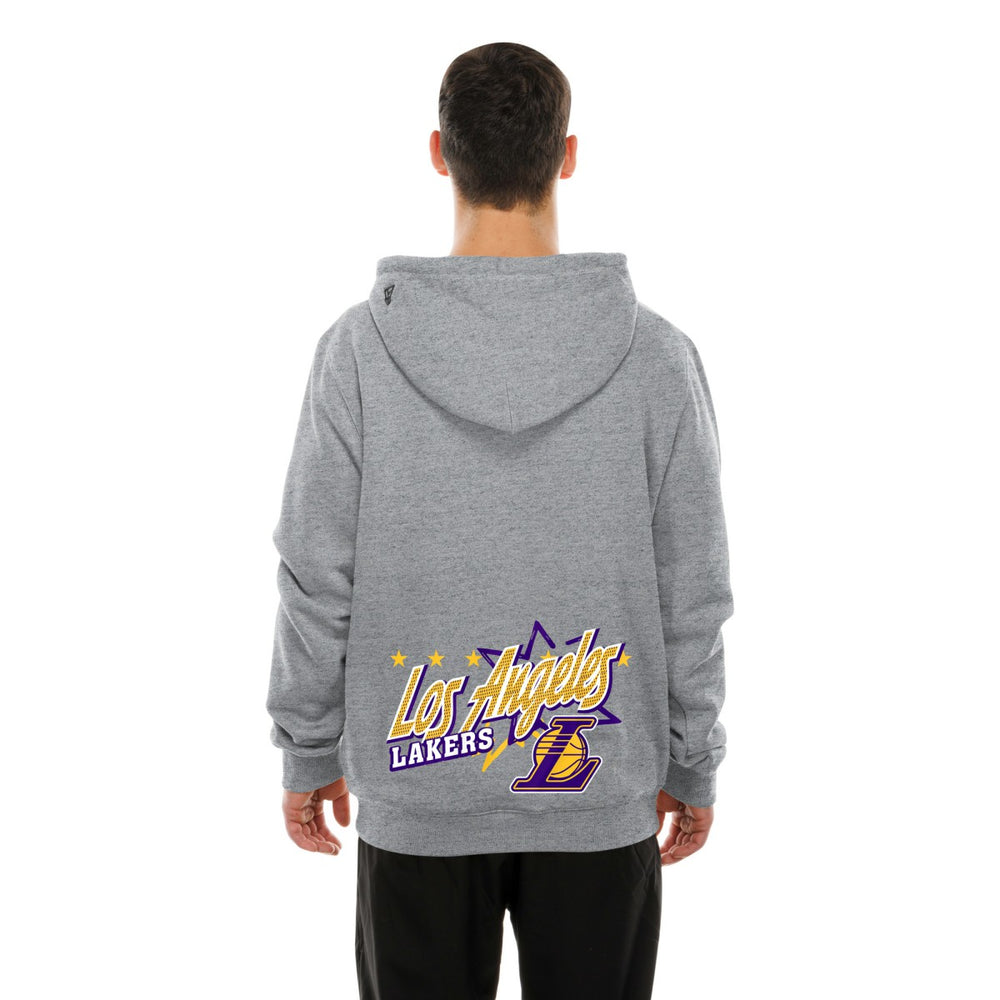 Los Angeles Lakers Injection Sport Classics Fleece Hoodie Heather Gray | New Era US