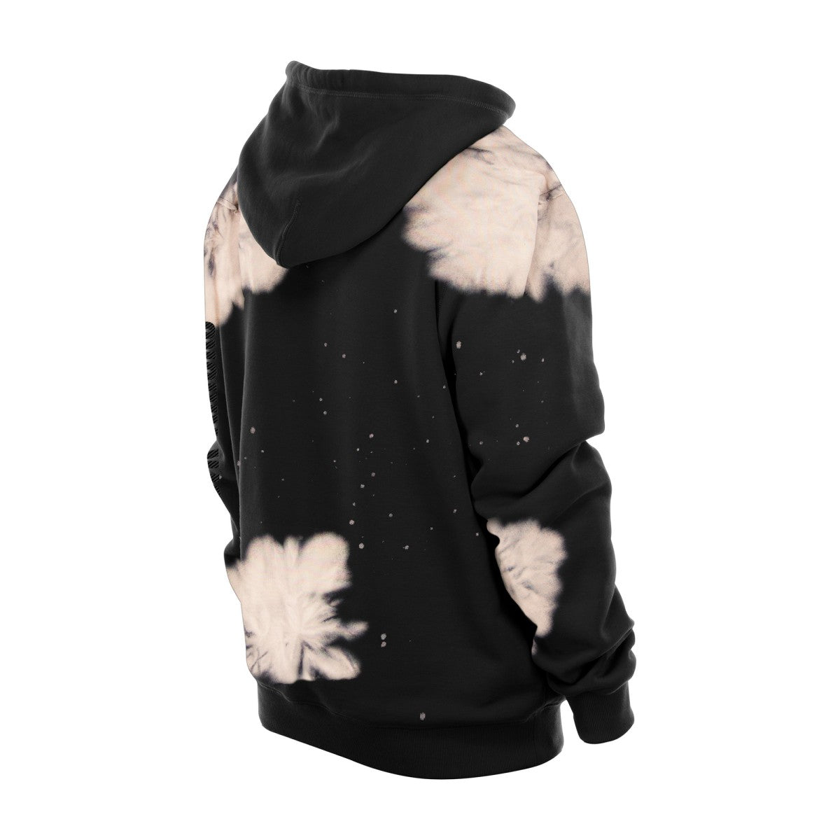 New York Knicks Injection Bleached Out Raw Edge Hoodie Black | New Era