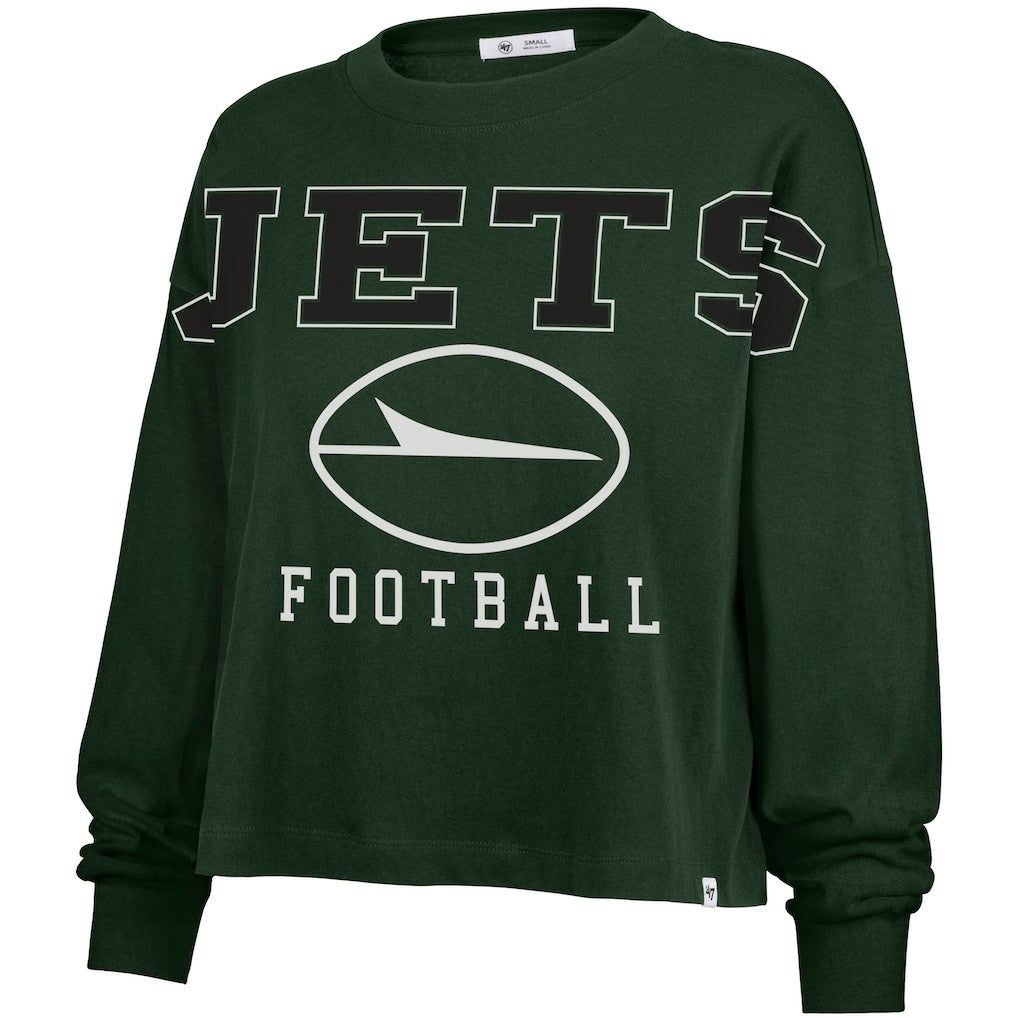47 brand New York Jets '47 Women's Outreach City Oversized Long Sleeve T-Shirt Green