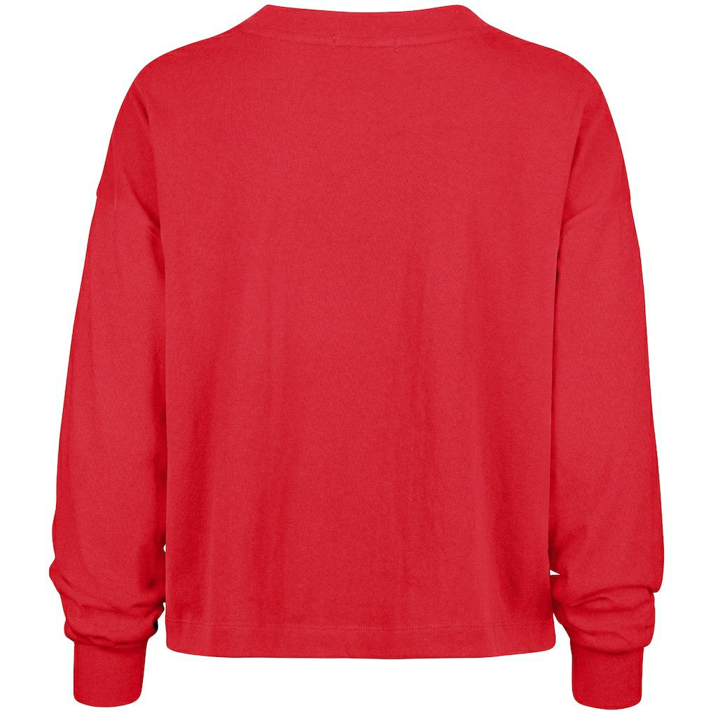 47 brand San Francisco 49ers '47 Women's Outreach City Oversized Long Sleeve T-Shirt Scarlet
