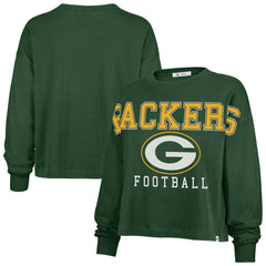 47 brand Green Bay Packers '47 Women's Outreach City Oversized Long Sleeve T-Shirt Green