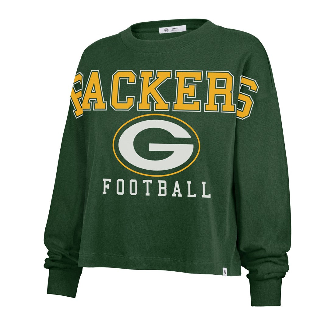 47 brand Green Bay Packers '47 Women's Outreach City Oversized Long Sleeve T-Shirt Green