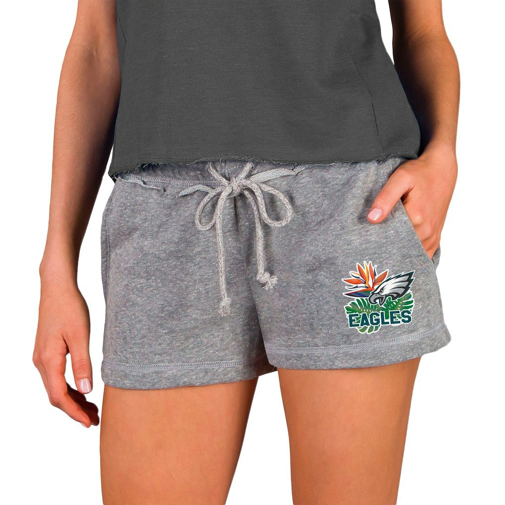 Philadelphia Eagles Concepts Sport Women's Mainstream Terry Shorts Gray