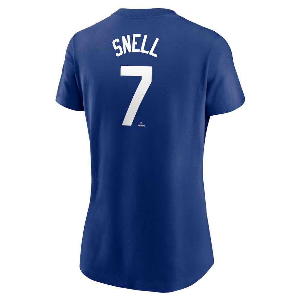 Blake Snell Los Angeles Dodgers Nike Women's Cooperstown Collection Fuse Name & Number T-Shirt - Blue - Nike Lifestyle