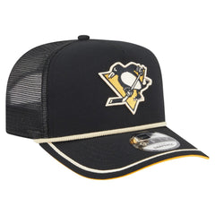 Pittsburgh Penguins New Era Vintage Team Rope A-Frame 9FIFTY Snapback Hat - Black - NHL 202620641