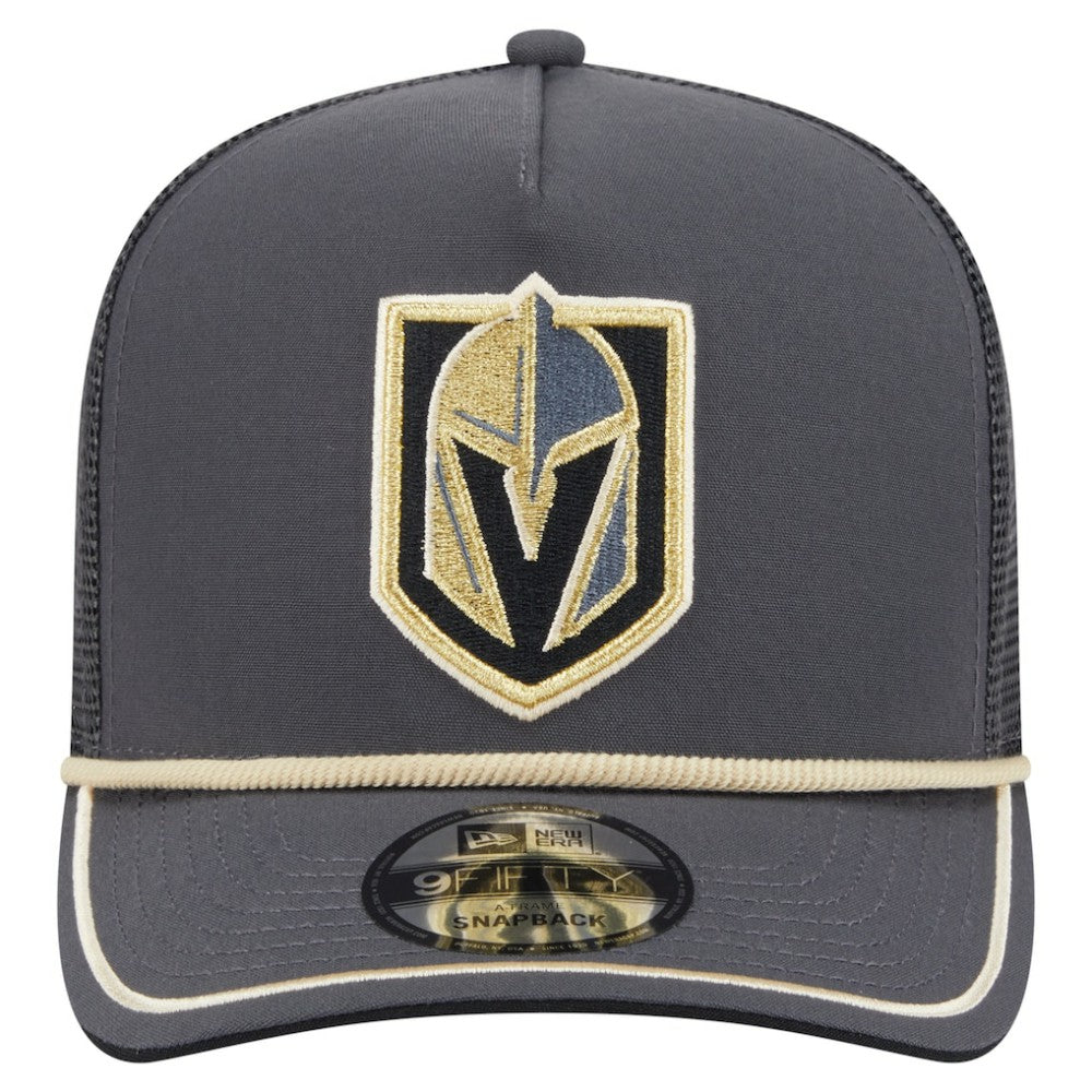 Vegas Golden Knights New Era Vintage Team Rope A-Frame 9FIFTY Snapback Hat - Gray - NHL 202620644