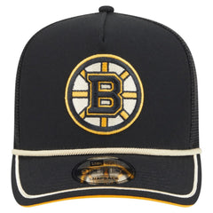 Boston Bruins New Era Vintage Team Rope A-Frame 9FIFTY Snapback Hat - Black - NHL 202620645