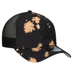 Dallas Cowboys New Era Bleached 9FORTY A-Frame Adjustable Hat Black