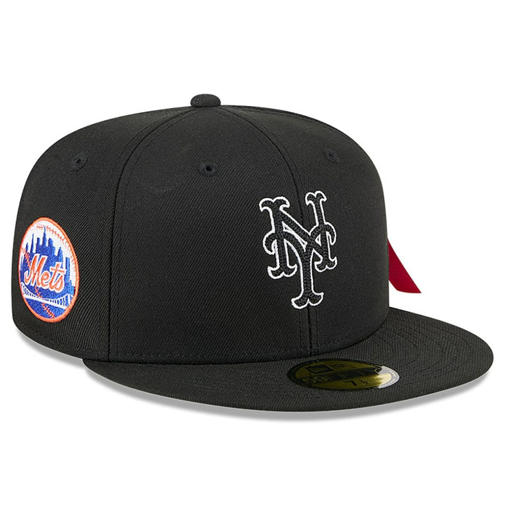 New York Mets New Era x Alpha Industries 59FIFTY Fitted Hat - Black - New Era Lifestyle