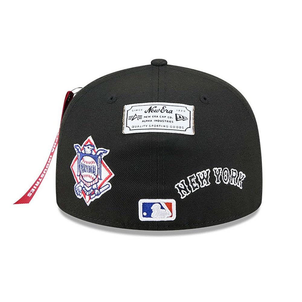 New York Mets New Era x Alpha Industries 59FIFTY Fitted Hat - Black - New Era Lifestyle
