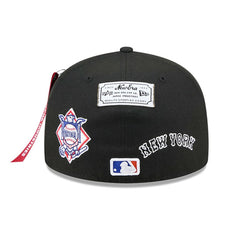 New York Mets New Era x Alpha Industries 59FIFTY Fitted Hat - Black - New Era Lifestyle