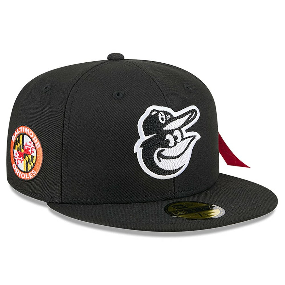 Baltimore Orioles New Era x Alpha Industries 59FIFTY Fitted Hat - Black - New Era Lifestyle