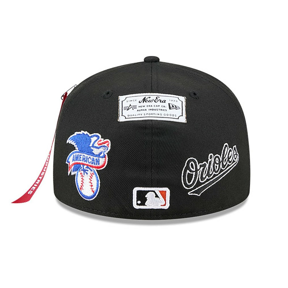 Baltimore Orioles New Era x Alpha Industries 59FIFTY Fitted Hat - Black - New Era Lifestyle