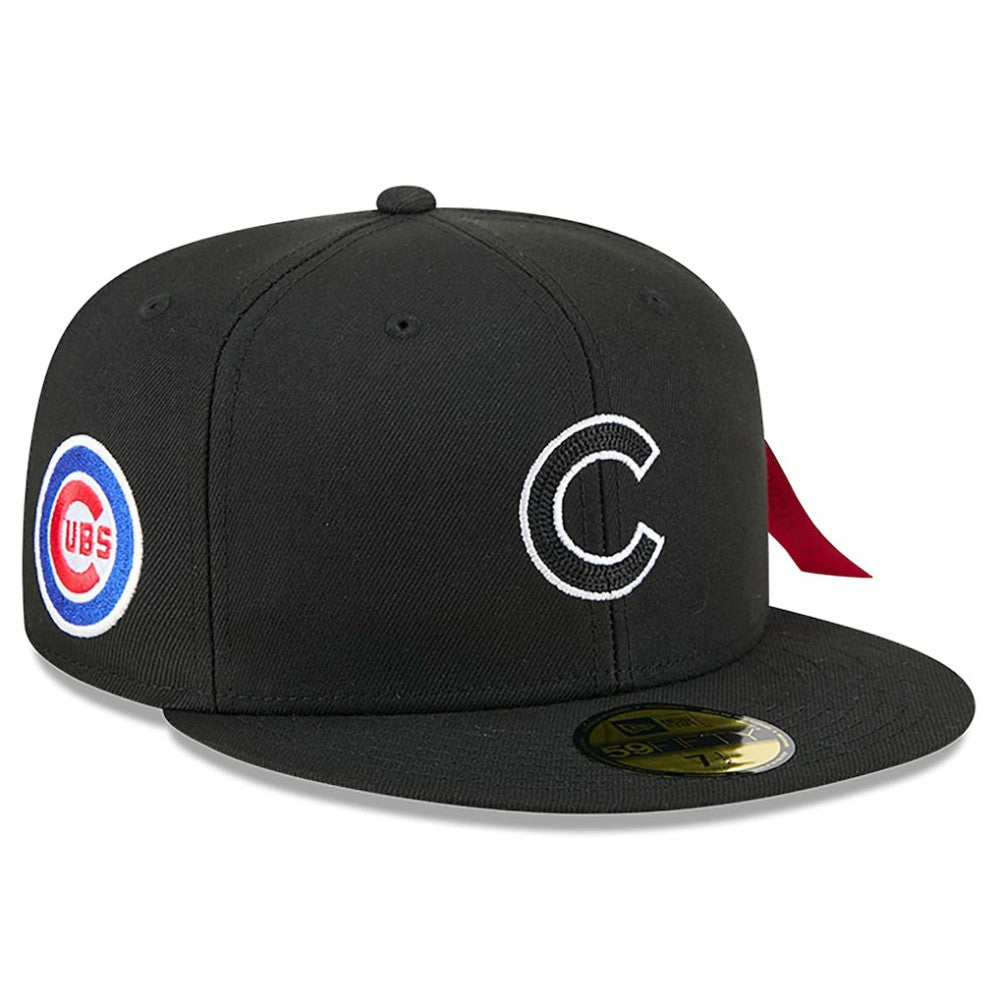 Chicago Cubs New Era x Alpha Industries 59FIFTY Fitted Hat - Black - New Era Lifestyle