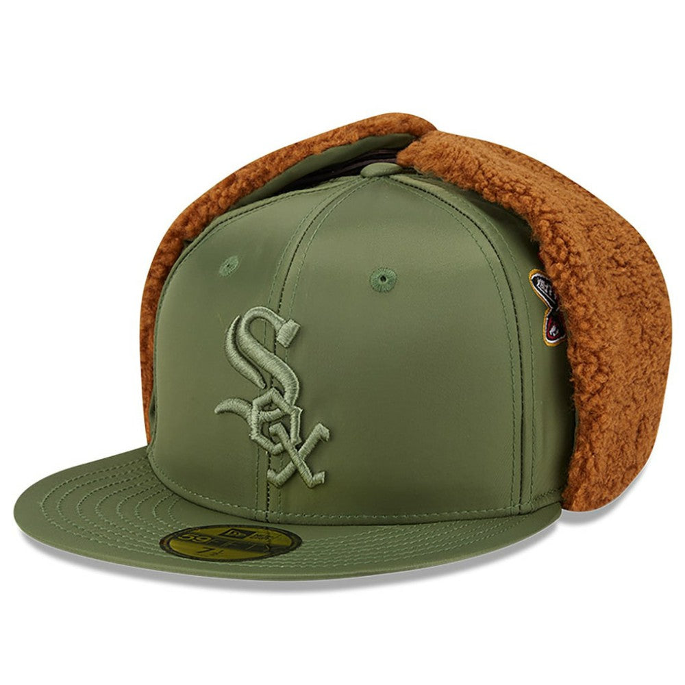 Chicago White Sox New Era x Alpha Industries Dog Ear 59FIFTY Fitted Hat - Olive - New Era Sale