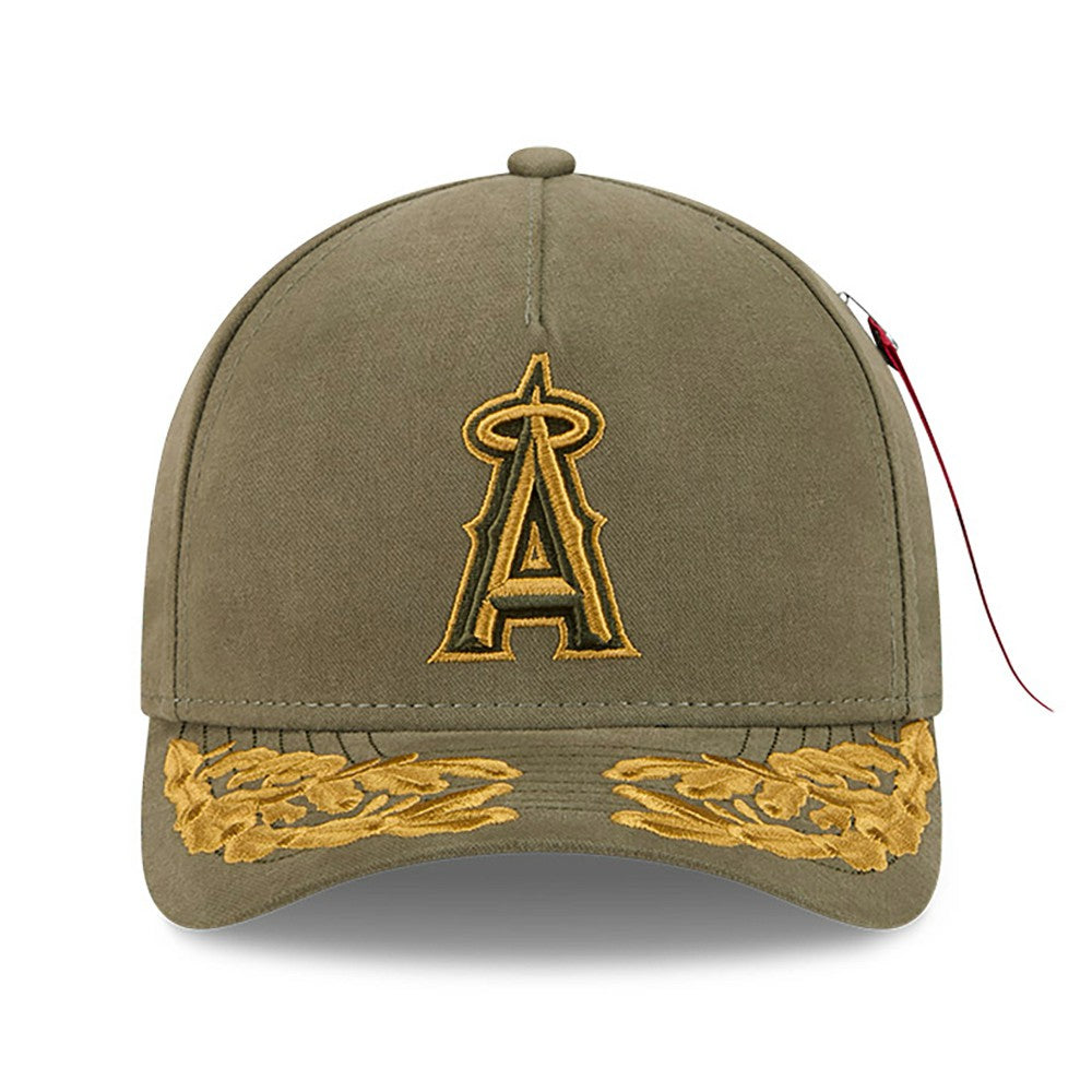 Los Angeles Angels New Era x Alpha Industries A-Frame 9FORTY Adjustable Hat - Olive - New Era Sale