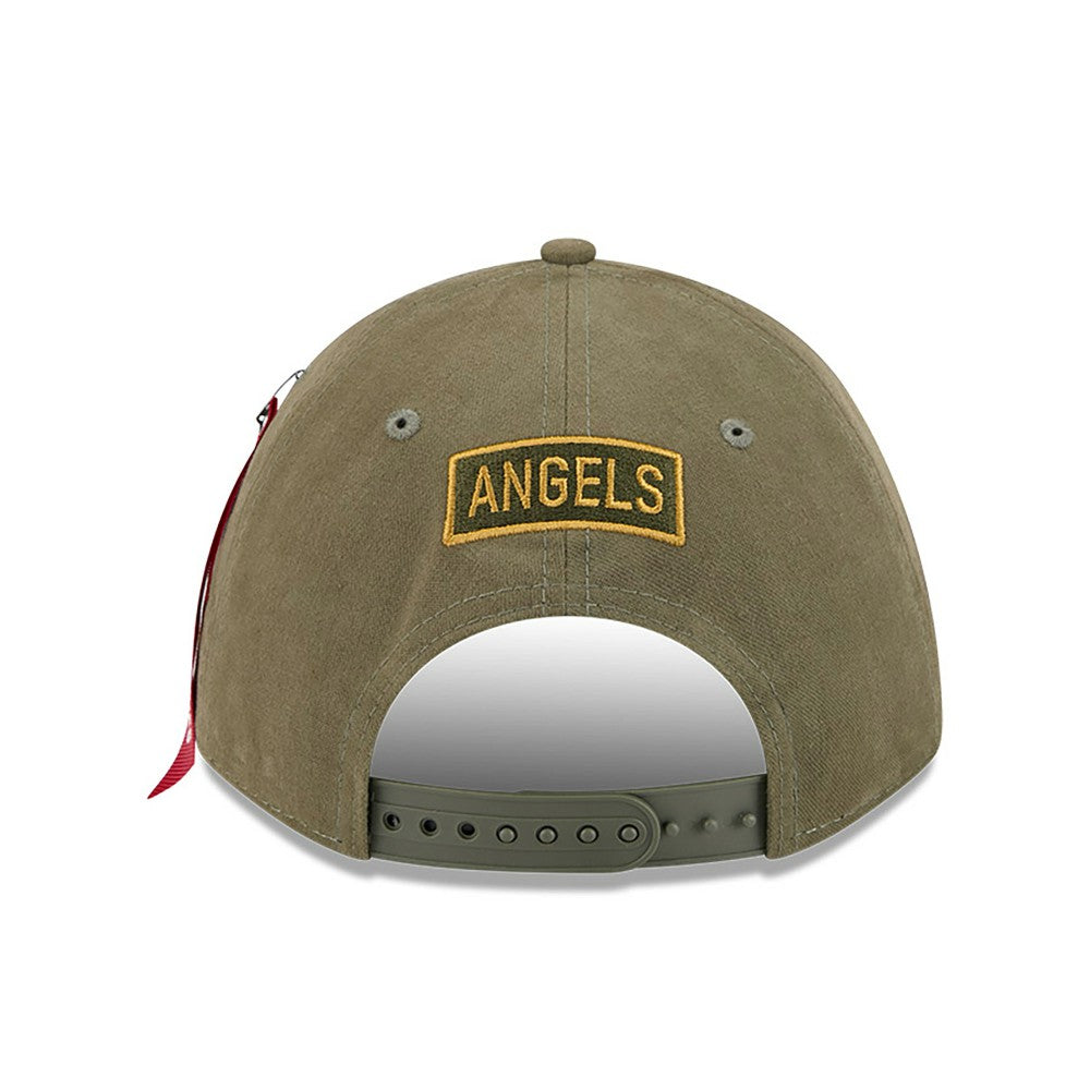 Los Angeles Angels New Era x Alpha Industries A-Frame 9FORTY Adjustable Hat - Olive - New Era Sale
