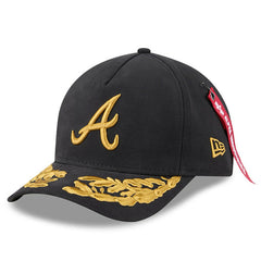 Atlanta Braves New Era x Alpha Industries A-Frame 9FORTY Adjustable Hat - Black - New Era Online