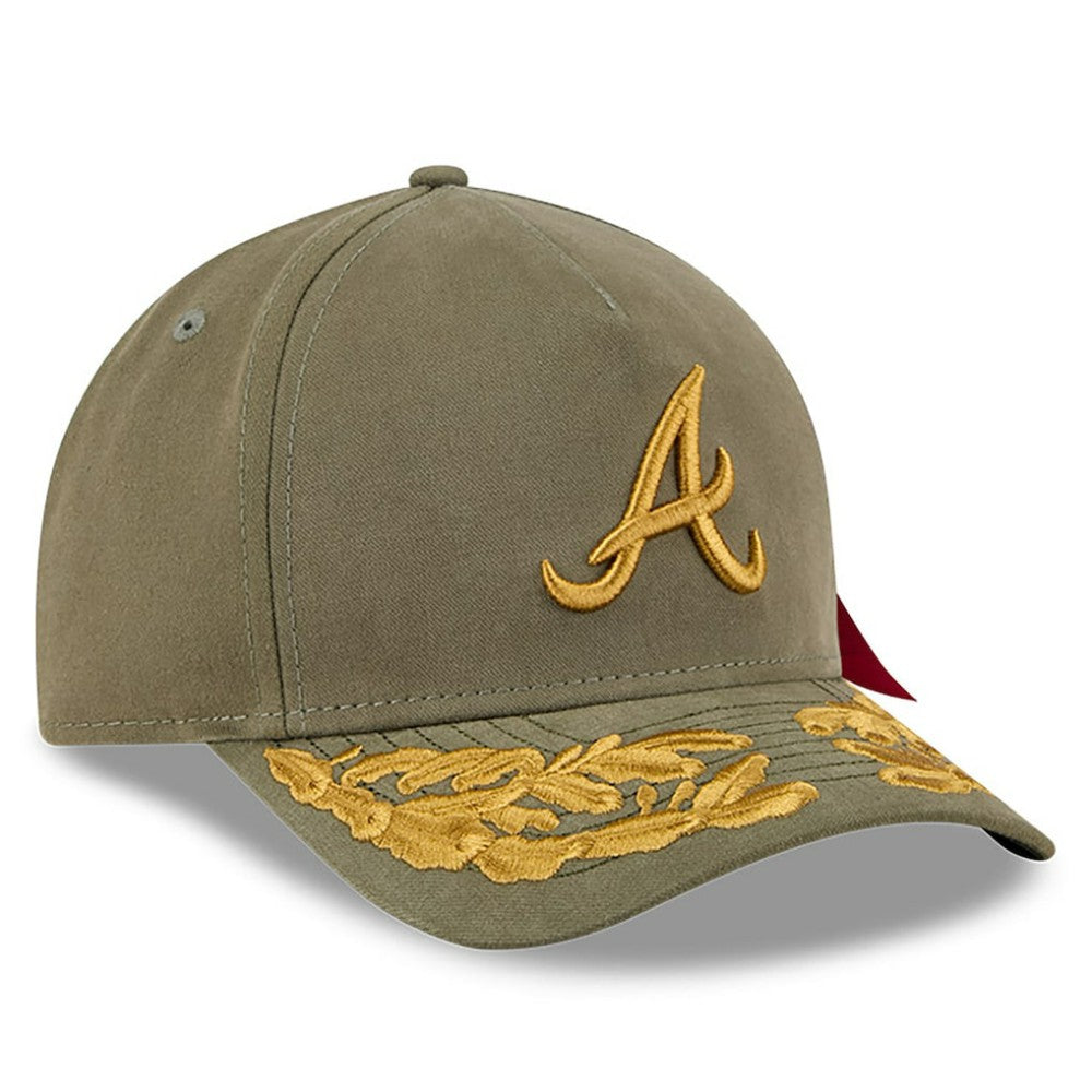 Atlanta Braves New Era x Alpha Industries A-Frame 9FORTY Adjustable Hat - Olive - New Era Sale