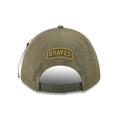 Atlanta Braves New Era x Alpha Industries A-Frame 9FORTY Adjustable Hat - Olive - New Era Sale