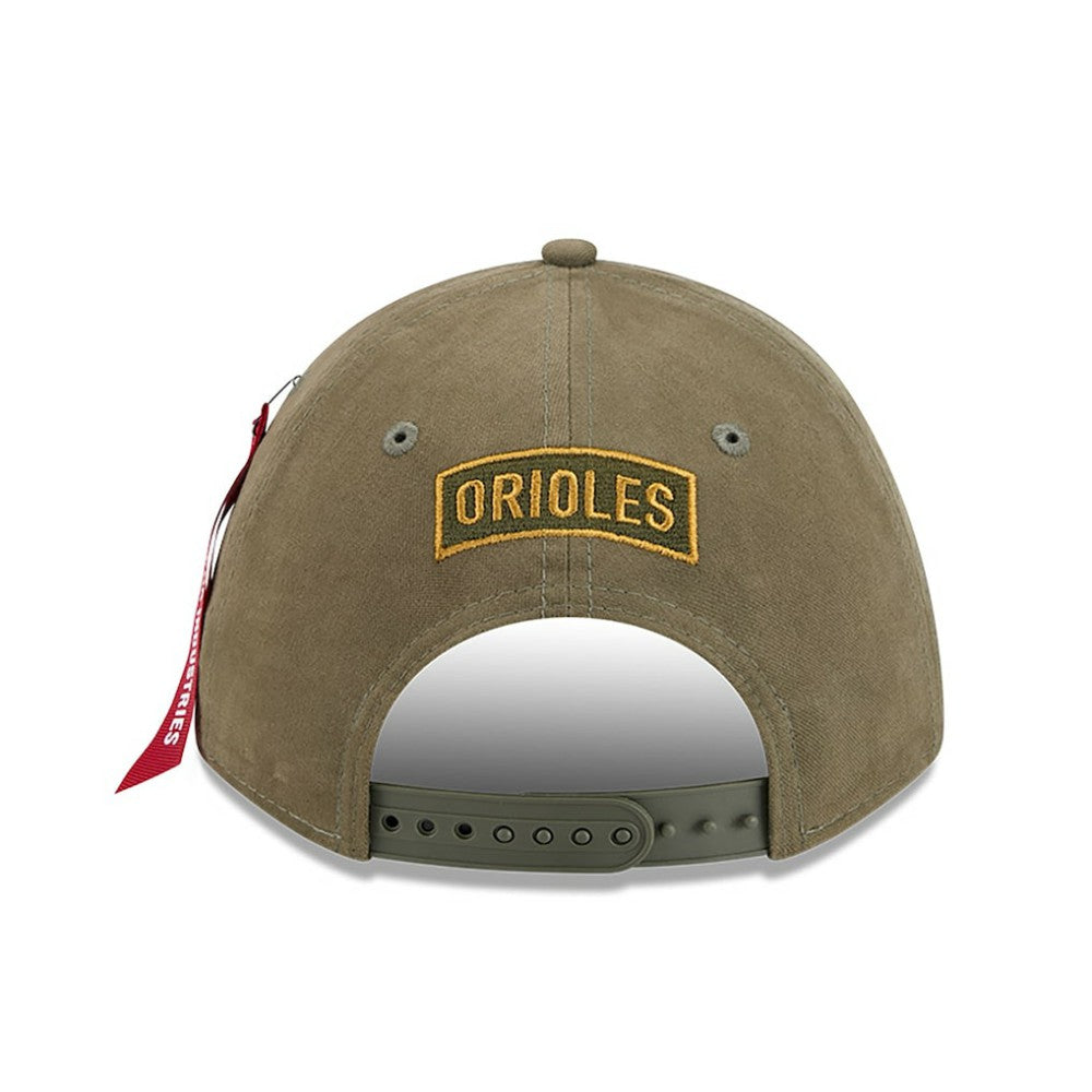 Baltimore Orioles New Era x Alpha Industries A-Frame 9FORTY Adjustable Hat - Olive - New Era Sale