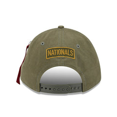 Washington Nationals New Era x Alpha Industries A-Frame 9FORTY Adjustable Hat - Olive - New Era on Sale