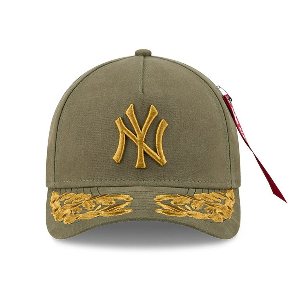 New York Yankees New Era x Alpha Industries A-Frame 9FORTY Adjustable Hat - Olive - New Era on Sale