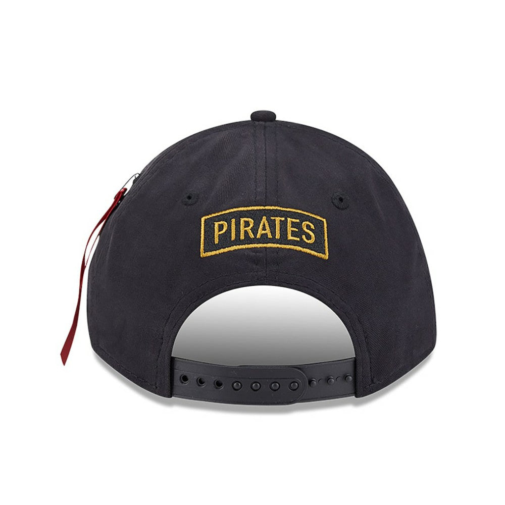 Pittsburgh Pirates New Era x Alpha Industries A-Frame 9FORTY Adjustable Hat - Black - New Era on Sale