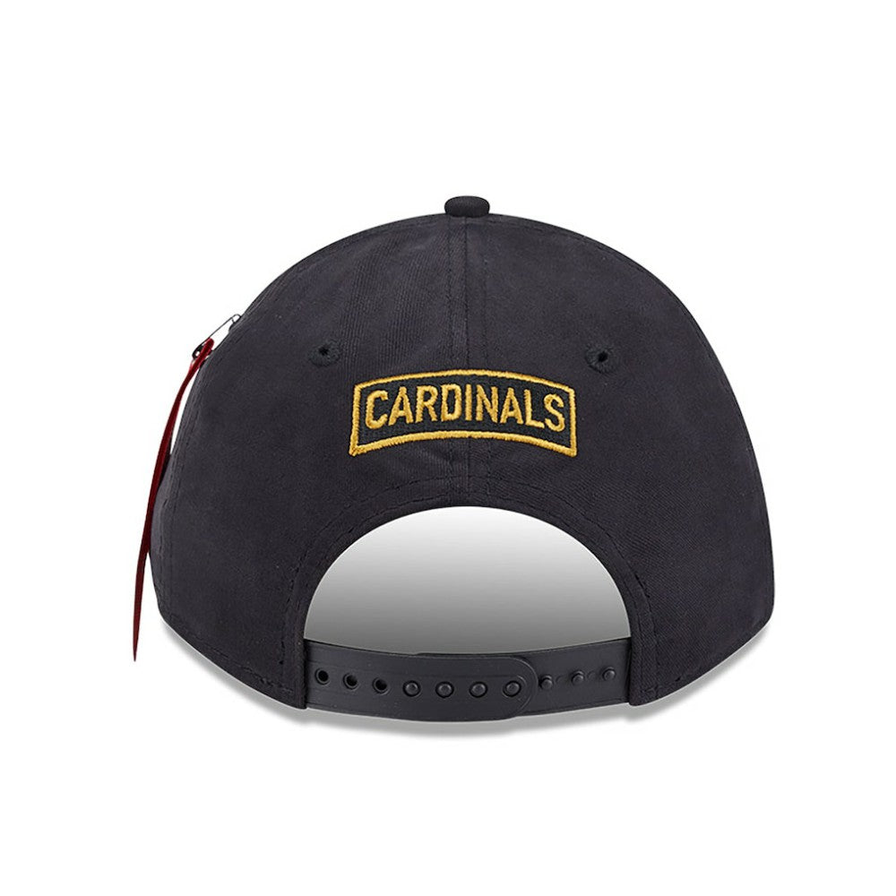 St. Louis Cardinals New Era x Alpha Industries A-Frame 9FORTY Adjustable Hat - Black - New Era on Sale
