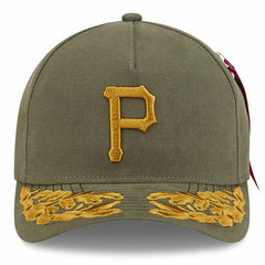 Pittsburgh Pirates New Era x Alpha Industries A-Frame 9FORTY Adjustable Hat - Olive - New Era Discount