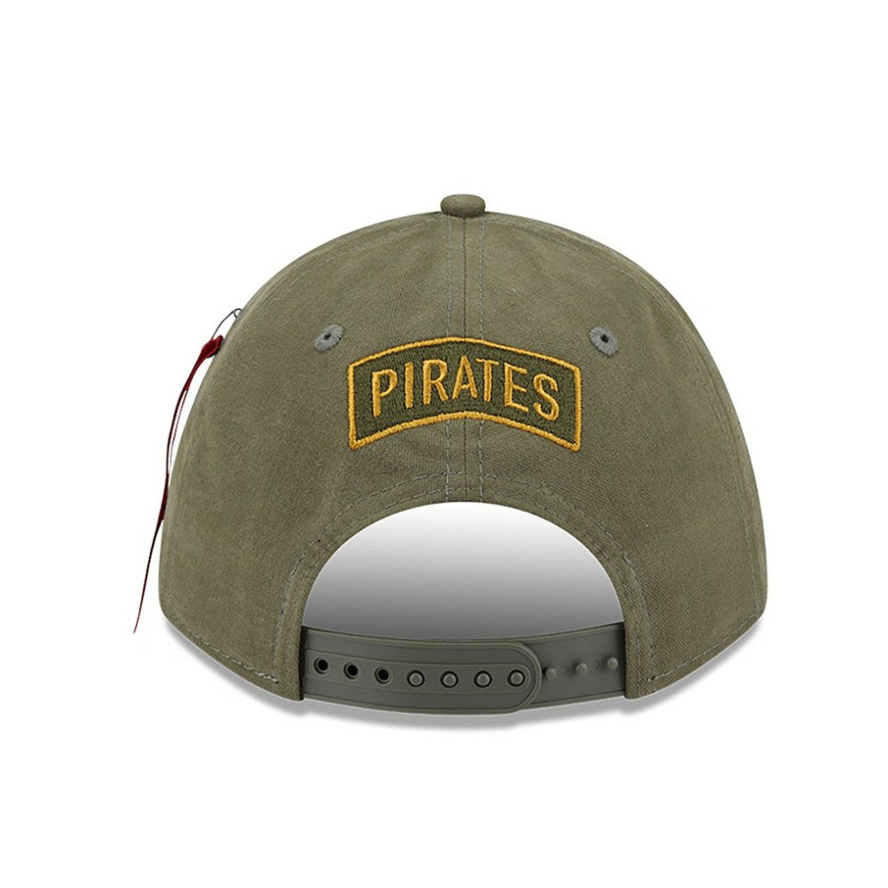 Pittsburgh Pirates New Era x Alpha Industries A-Frame 9FORTY Adjustable Hat - Olive - New Era Discount