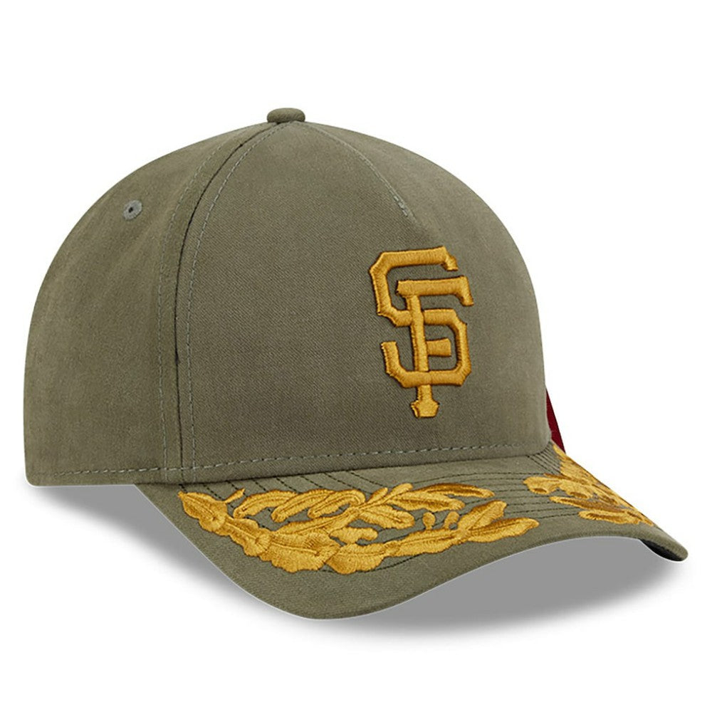 San Francisco Giants New Era x Alpha Industries A-Frame 9FORTY Adjustable Hat - Olive - New Era on Sale