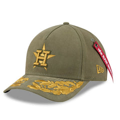 Houston Astros New Era x Alpha Industries A-Frame 9FORTY Adjustable Hat - Olive - New Era on Sale