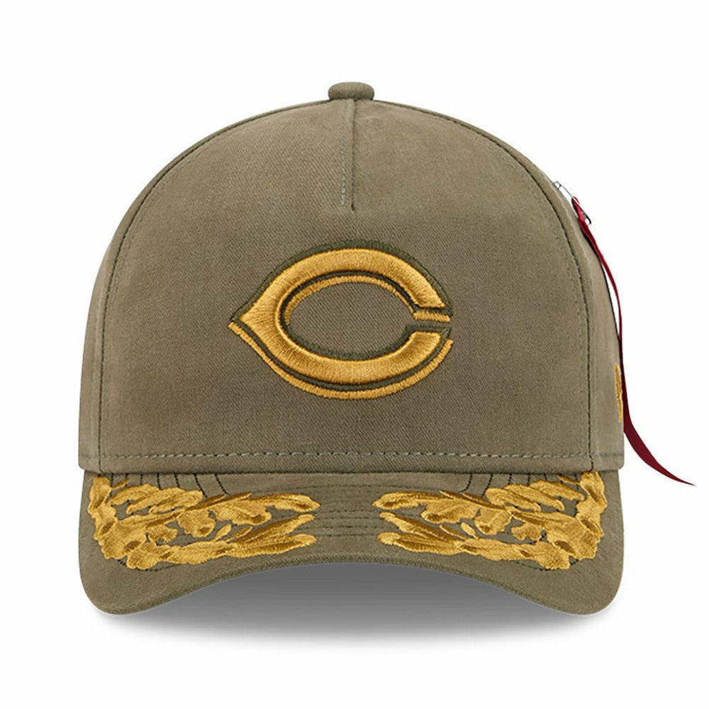 Cincinnati Reds New Era x Alpha Industries A-Frame 9FORTY Adjustable Hat - Olive - New Era Sale