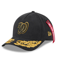 Washington Nationals New Era x Alpha Industries A-Frame 9FORTY Adjustable Hat - Black - New Era Online