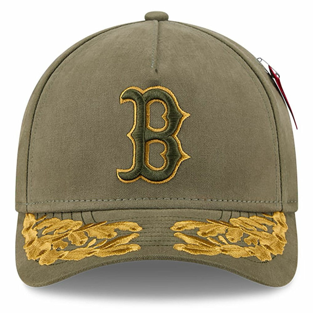 Boston Red Sox New Era x Alpha Industries A-Frame 9FORTY Adjustable Hat - Olive - New Era Sale