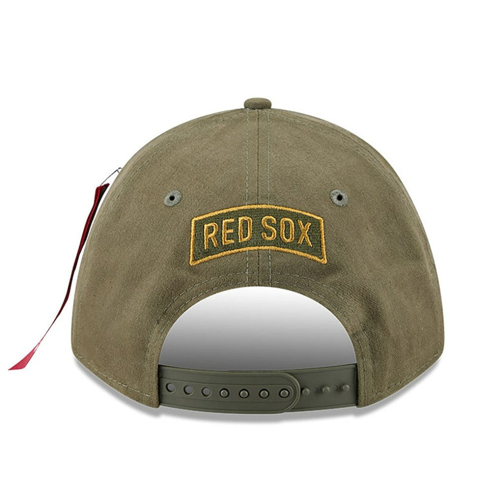 Boston Red Sox New Era x Alpha Industries A-Frame 9FORTY Adjustable Hat - Olive - New Era Sale