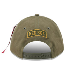Boston Red Sox New Era x Alpha Industries A-Frame 9FORTY Adjustable Hat - Olive - New Era Sale