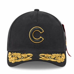 Chicago Cubs New Era x Alpha Industries A-Frame 9FORTY Adjustable Hat - Black - New Era Discount