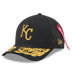 Kansas City Royals New Era x Alpha Industries A-Frame 9FORTY Adjustable Hat - Black - New Era Discount