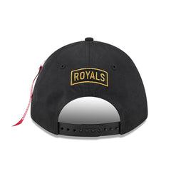 Kansas City Royals New Era x Alpha Industries A-Frame 9FORTY Adjustable Hat - Black - New Era Discount