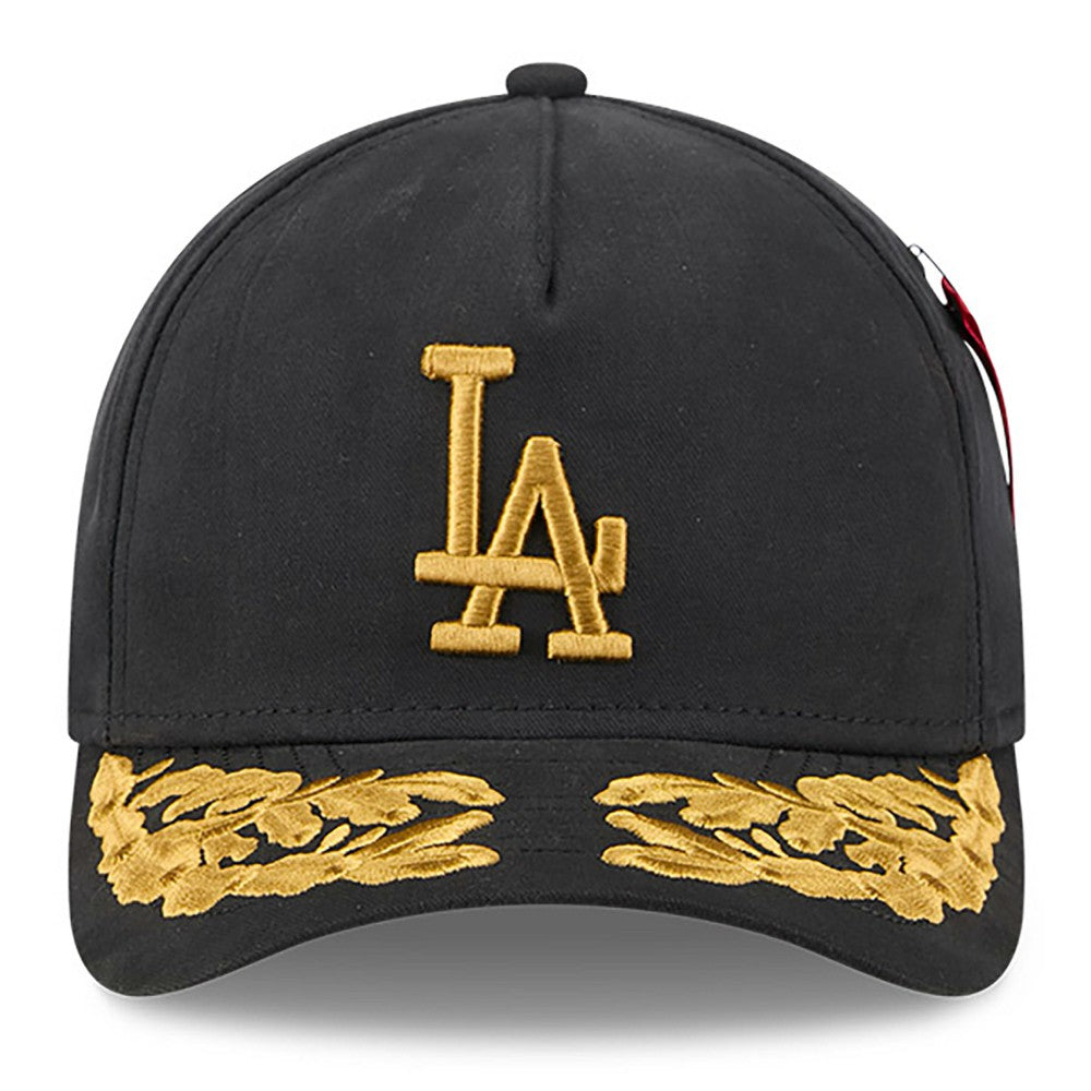 Los Angeles Dodgers New Era x Alpha Industries A-Frame 9FORTY Adjustable Hat - Black - New Era Discount