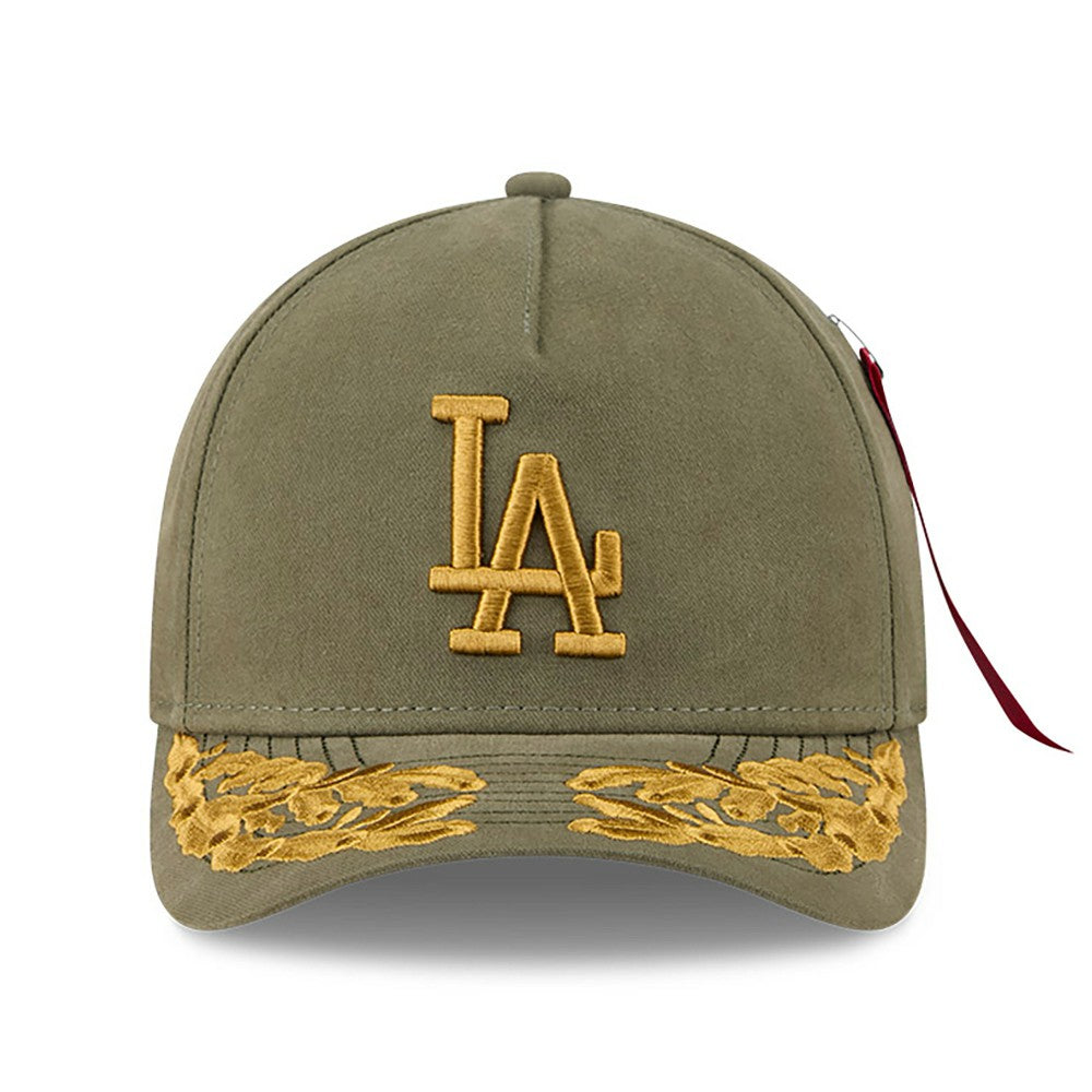 Los Angeles Dodgers New Era x Alpha Industries A-Frame 9FORTY Adjustable Hat - Olive - New Era Discount