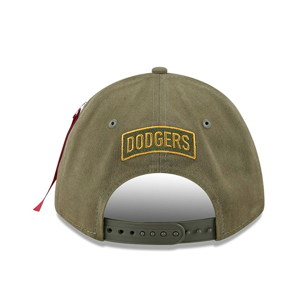 Los Angeles Dodgers New Era x Alpha Industries A-Frame 9FORTY Adjustable Hat - Olive - New Era Discount