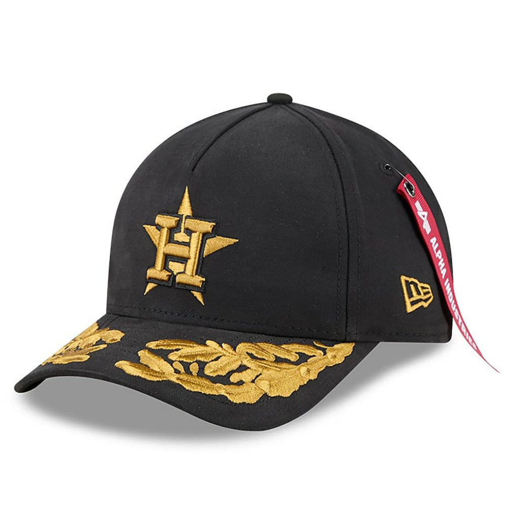 Houston Astros New Era x Alpha Industries A-Frame 9FORTY Adjustable Hat - Black - New Era Online